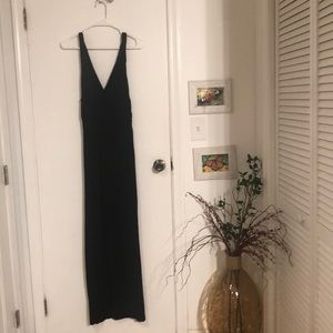 Jcrew black maxi dress